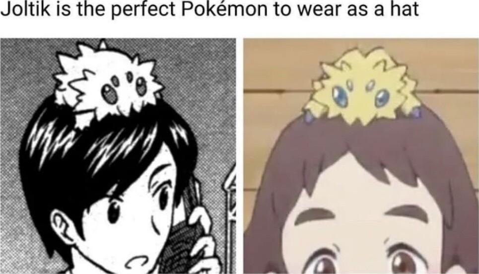 Joitik is the perfect Pokemon to wear as a hat