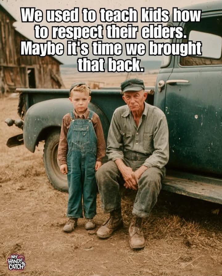 We used to teach kids how to respect their elders. Maybe it's time we brought that back.