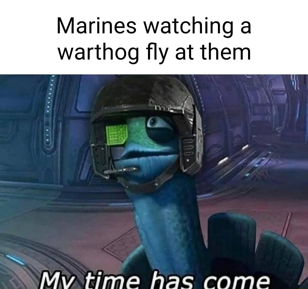 Marines watching a warthog fly at them 1 e AVA oo e elelaal