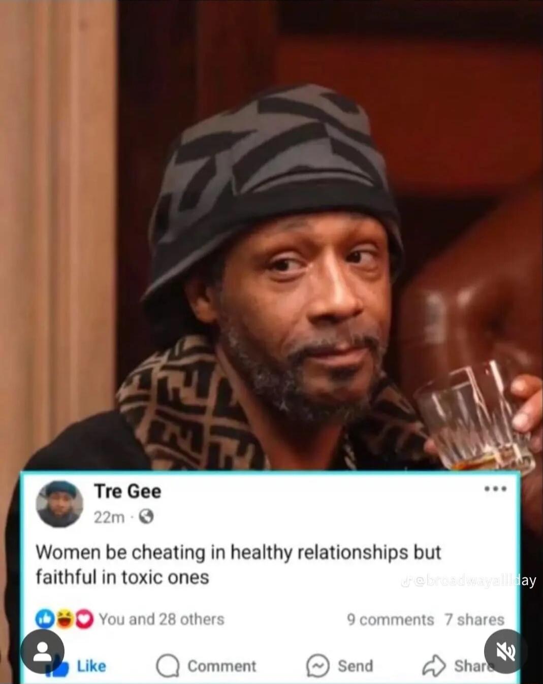 Tre Gee Qa Women be cheating in healthy relationships but faithful in toxic ones 0