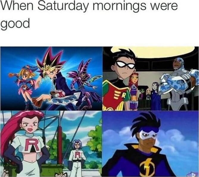 When Saturday mornings were