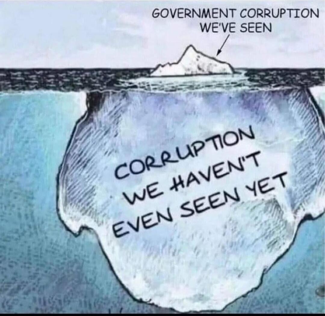 GOVERNMENT CORRUPTION WE'VE SEEN
CORRUPTION WE HAVEN'T EVEN SEEN YET