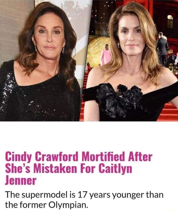 The supermodel is 17 years younger than the former Olympian