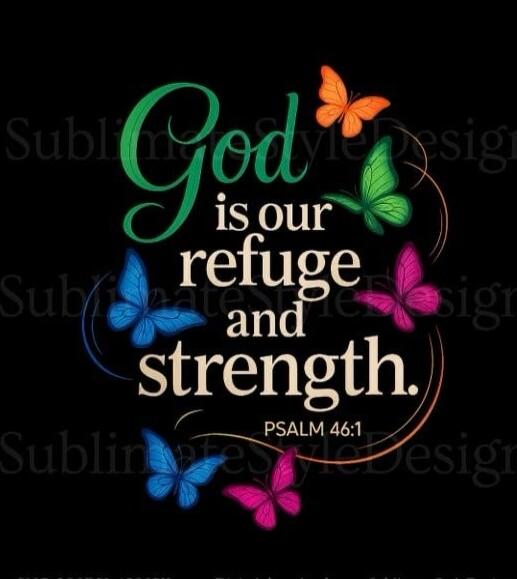 God is our refuge and strength. PSALM 46:1