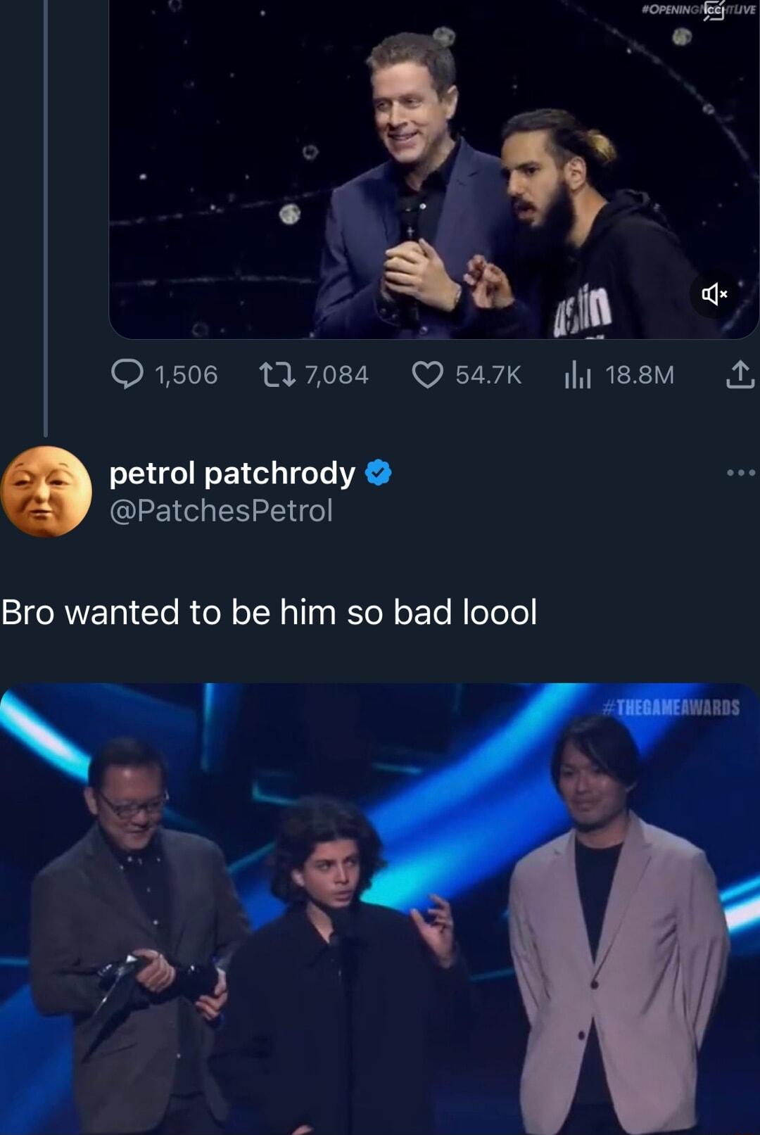 prary e v 8 3 Q1506 117084 Q547K li188M A petrol patchrody CLE RG Bro wanted to be him so bad loool r ra