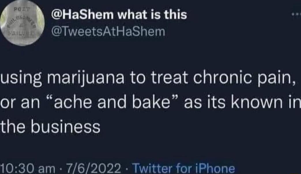 CLERL L RVIEIER T GNEEENGESGEN T EANETVERERCRIEEIR e la IN ETaN or an ache and bake as its known in the business 1030 am 762022 Twitter for iPhone