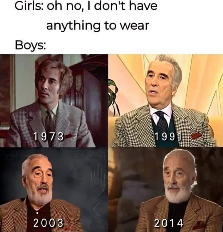 Girls oh no dont have anything to wear Boys