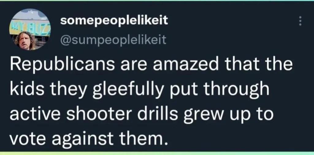 Q ELELELT BTGNS sumpeoplelikeit Republicans are amazed that the kids they gleefully put through EIGOERS pTelo T de EFIVAV o R o I CET EI SR 1