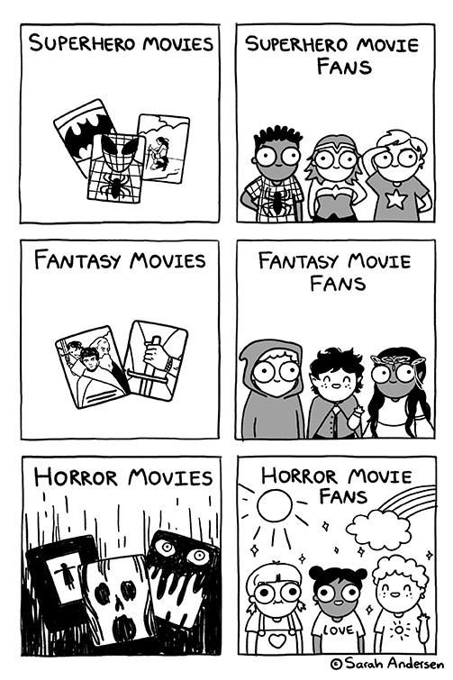 SUPERHERO MOVIES SUPERHERO MOVIE Fans FANS Sarah Andersen