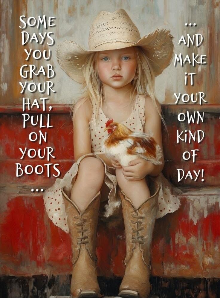 SOME DAYS YOU GRAB YOUR HAT, PULL ON YOUR BOOTS ... AND MAKE IT YOUR OWN KIND OF DAY!