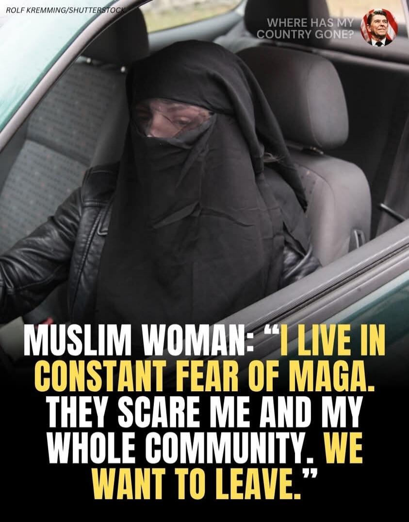 ROLF KREMMING/SHUTTERSTOCK. WHERE HAS MY COUNTRY GONE? MUSLIM WOMAN: 