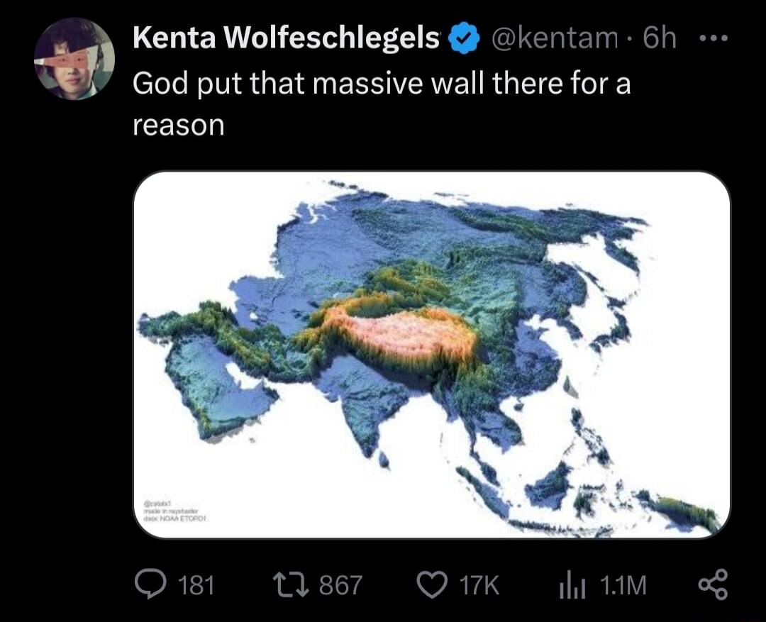Kenta Wolfeschlegels t God put that massive wall there for a reason