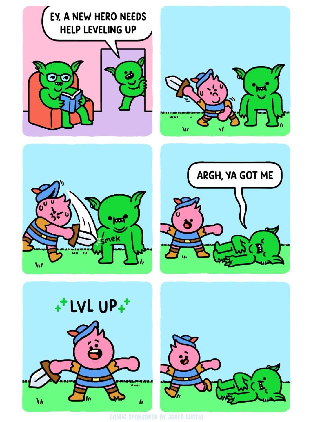 EY A NEW HERO NEEDS HELP LEVELING UP