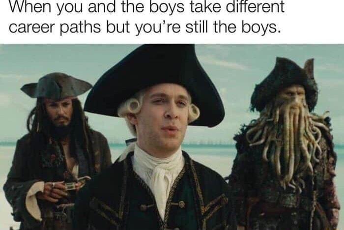 VVnen you and career paths but youre still the boys