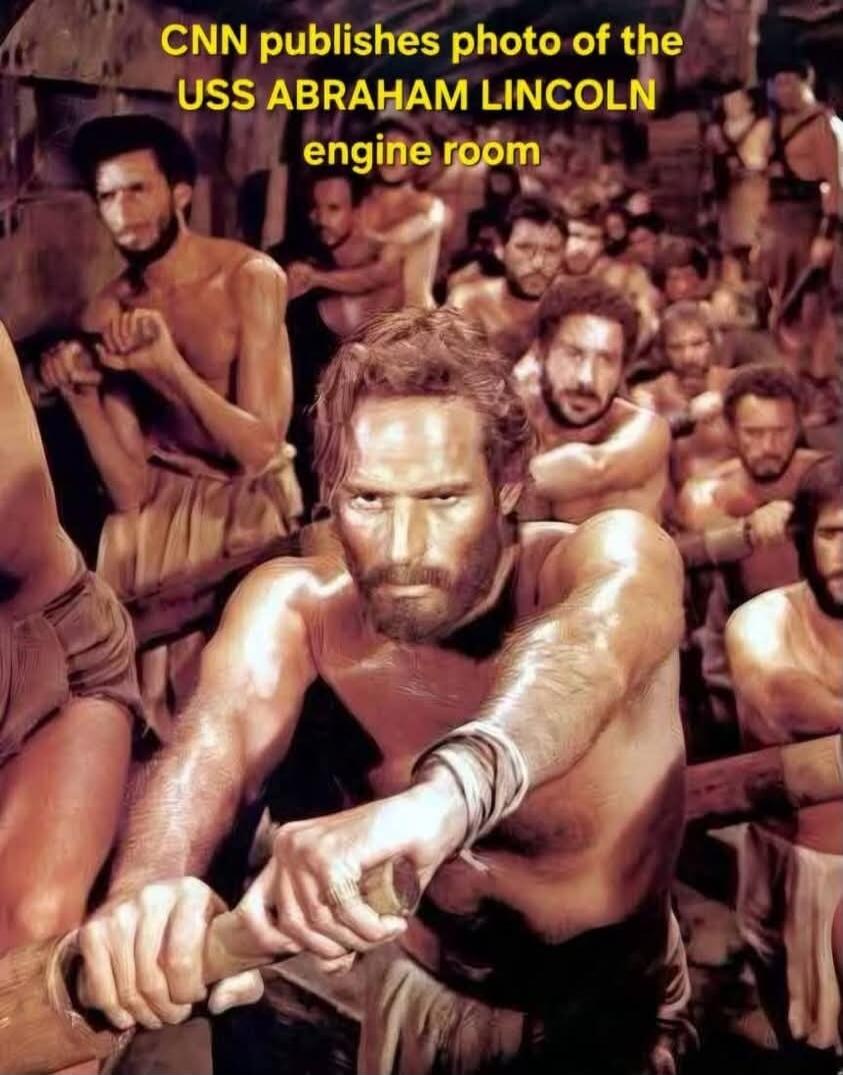 CNN publishes photo of the USS ABRAHAM LINCOLN engine room