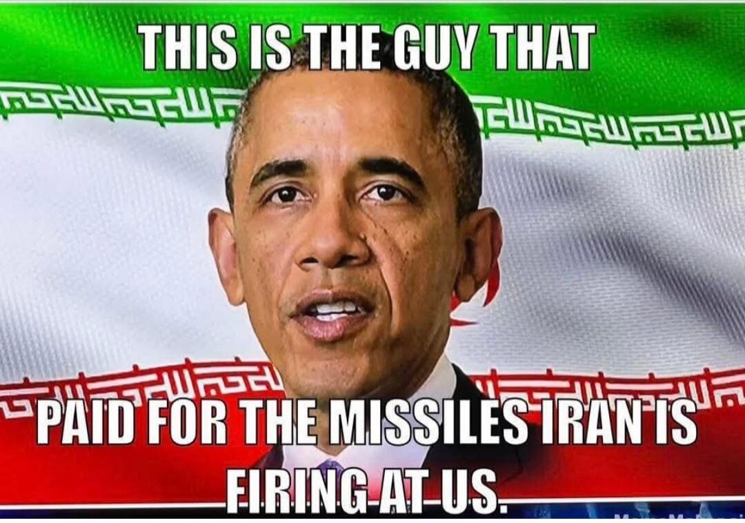 THIS IS THE GUY THAT PAID FOR THE MISSILES IRAN IS FIRING AT US.