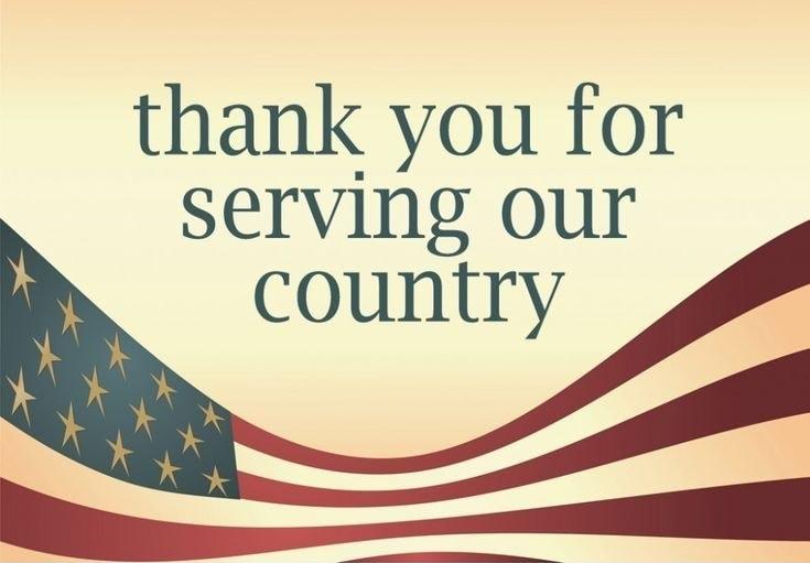 thank you for serving our country