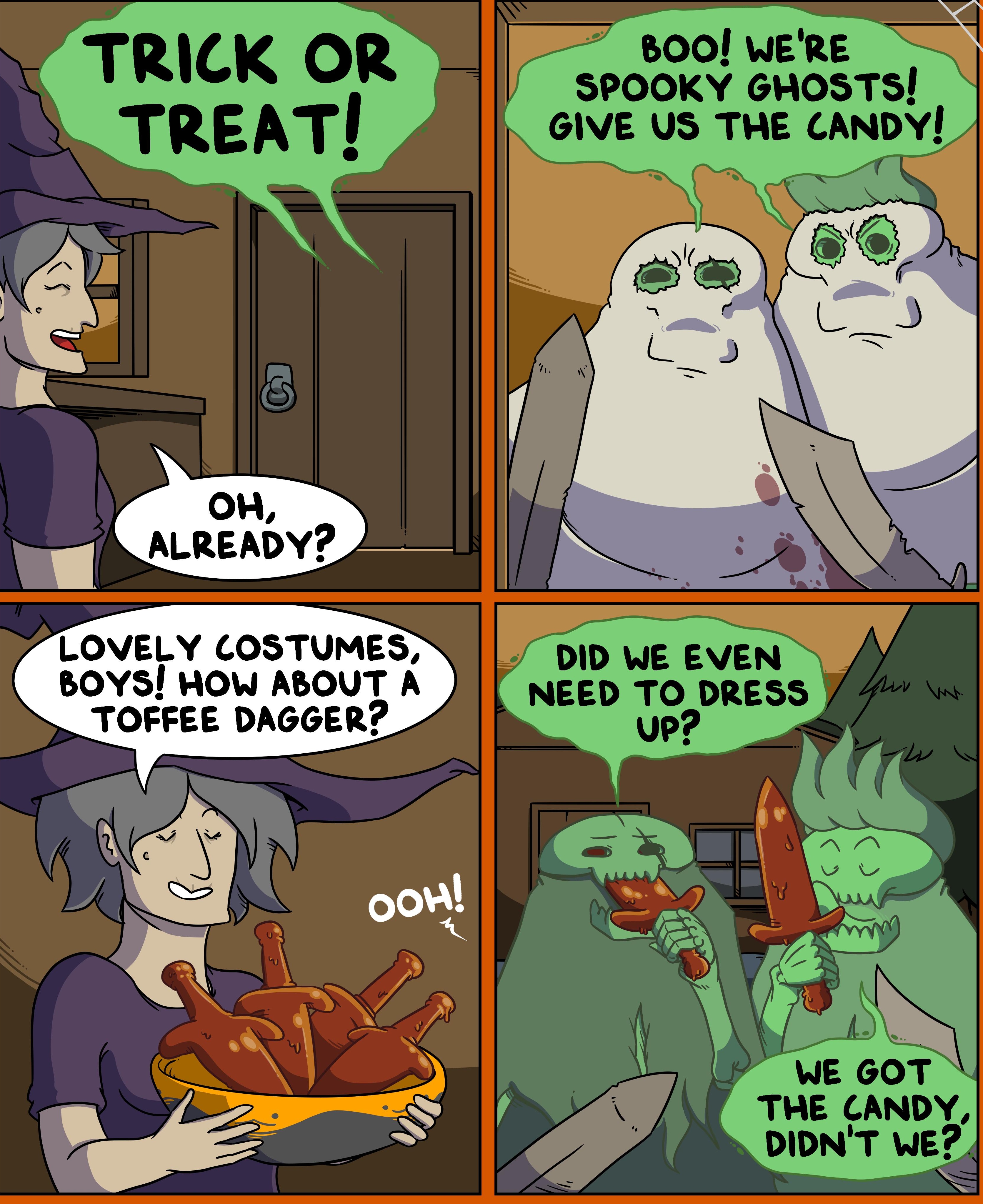 LOVELY COSTUMES BOYS HOW ABOUT A TOFFEE DAGGER