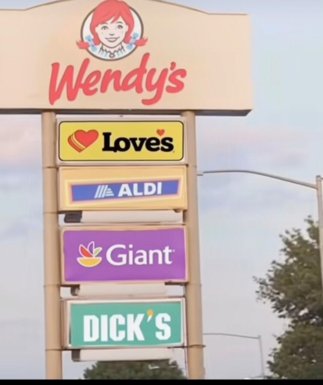 Wendy's
Love's
ALDI
Giant
DICK'S