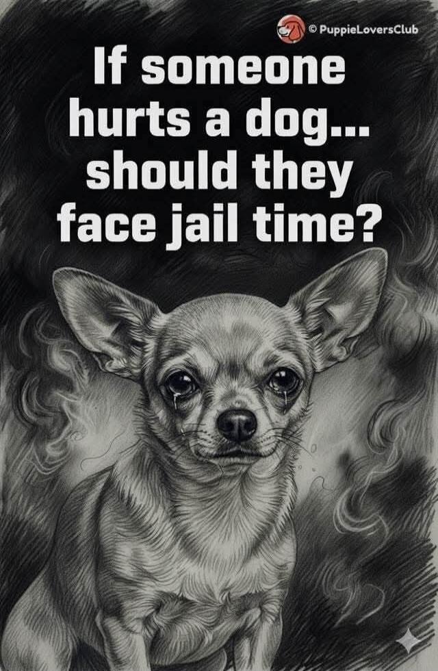 If someone hurts a dog... should they face jail time? PuppieLoversClub