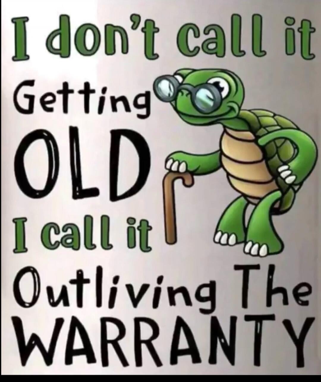 I don't call it Getting OLD I call it Outliving The WARRANTY