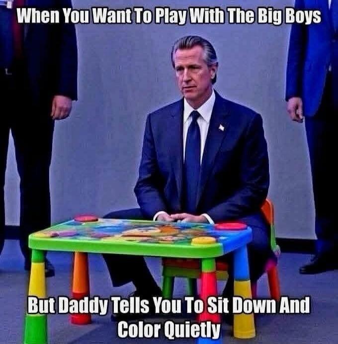 When You Want To Play With The Big Boys But Daddy Tells You To Sit Down And Color Quietly