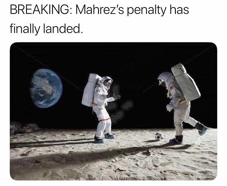 BREAKING Mahrezs penalty has finally landed