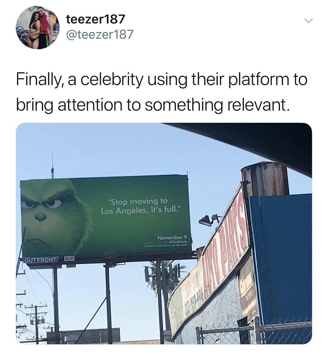 Y teezer187 teezer187 Finally a celebrity using their platform to bring attention to something relevant