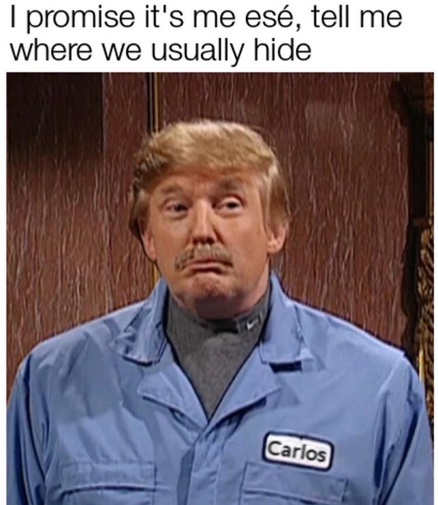 promise its me esg tell me where we usually hide
