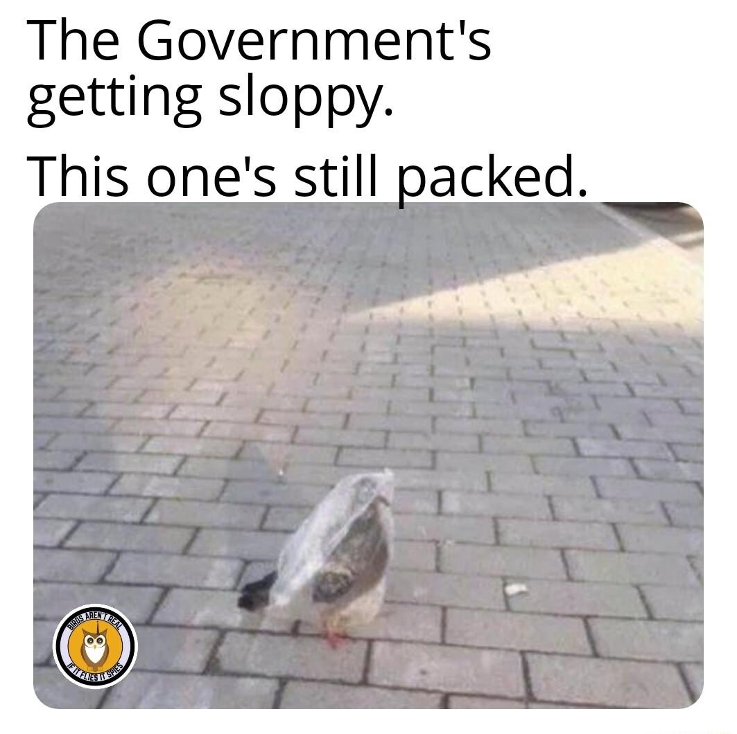 The Governments getting sloppy This ones still packed