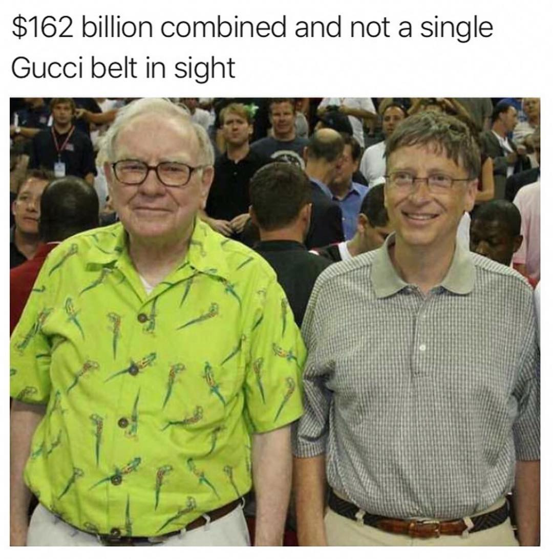 162 billion combined and not a single Gucci belt in sight