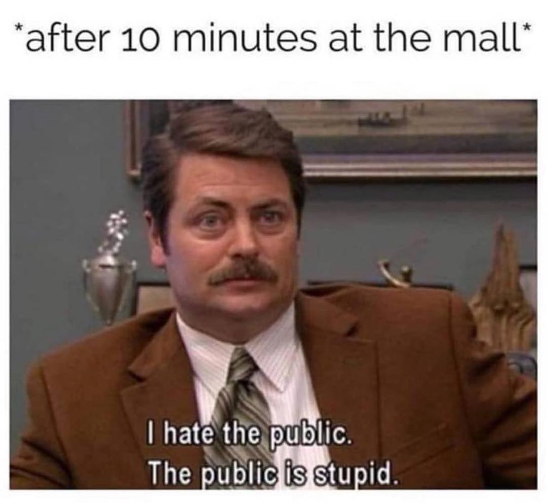 after 10 minutes at the mall