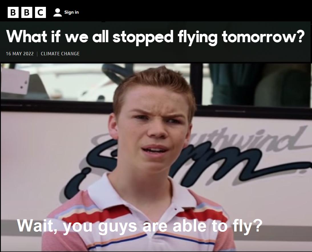 E E Signin What if we all stopped flying tomorrow