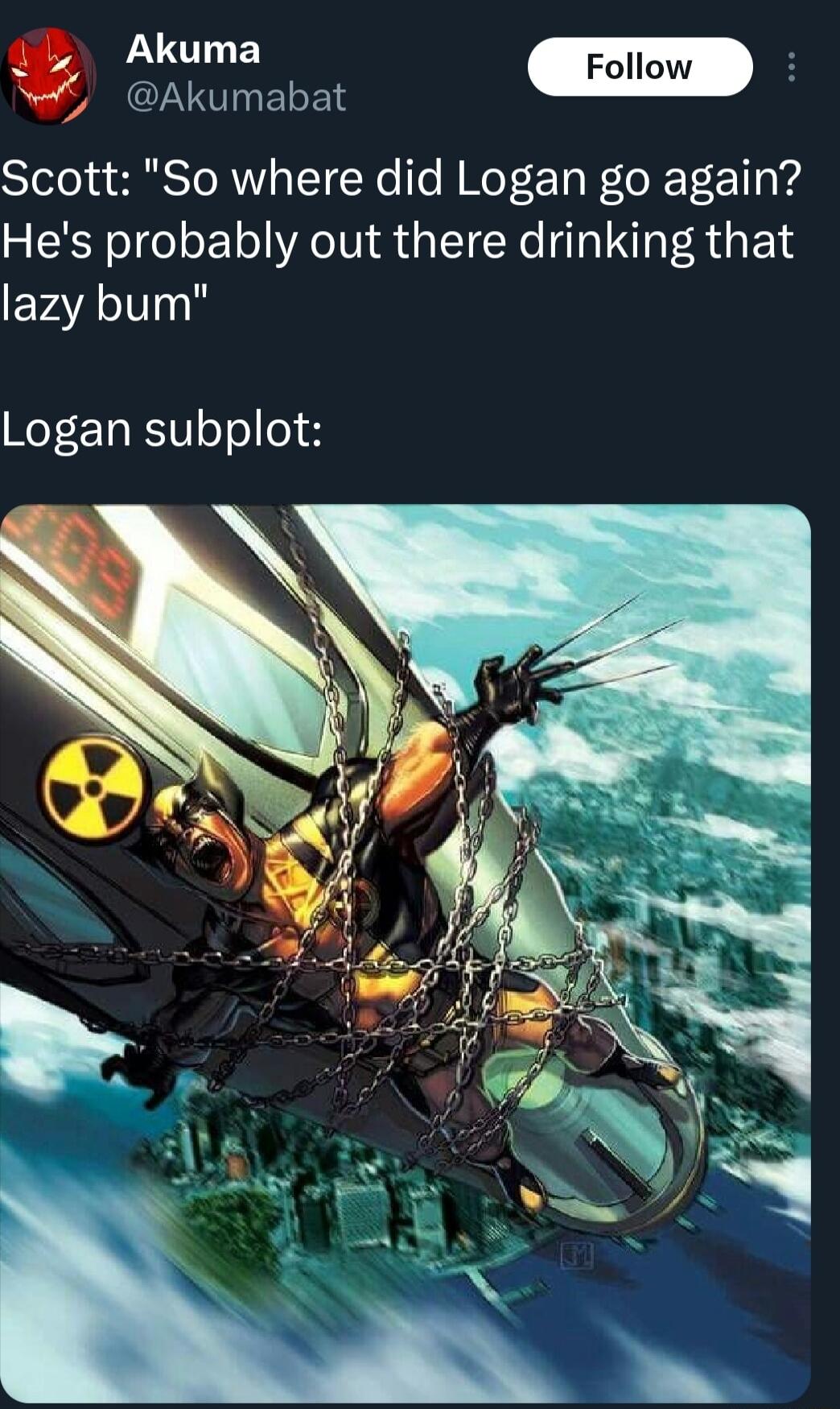 g PARCLTINEDELS Scott So where did Logan go again Hes probably out there drinking that Evaleliny Logan subplot