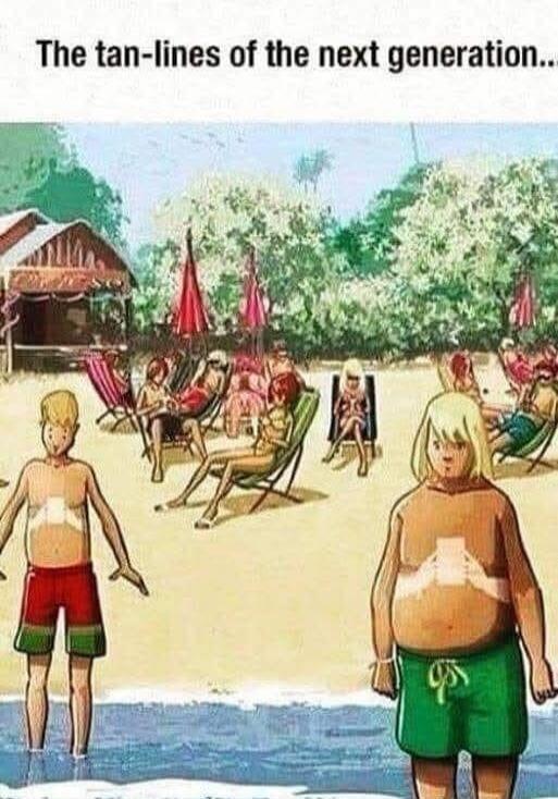 The tan-lines of the next generation...