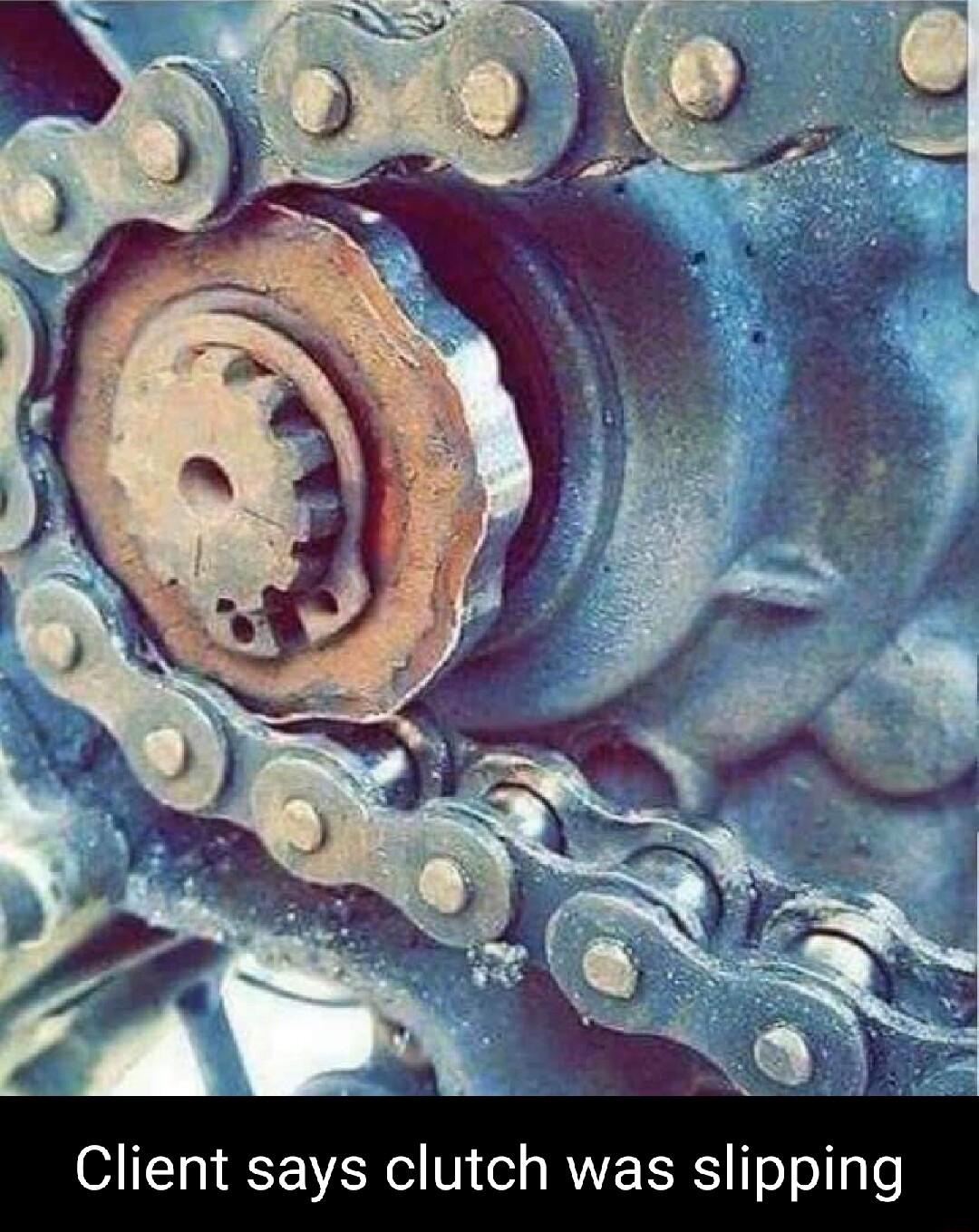 Client says clutch was slipping