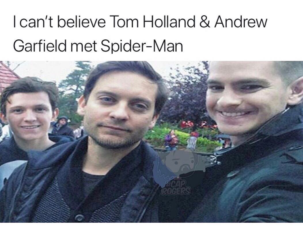 cant believe Tom Holland Andrew Garfleld met Splder Man