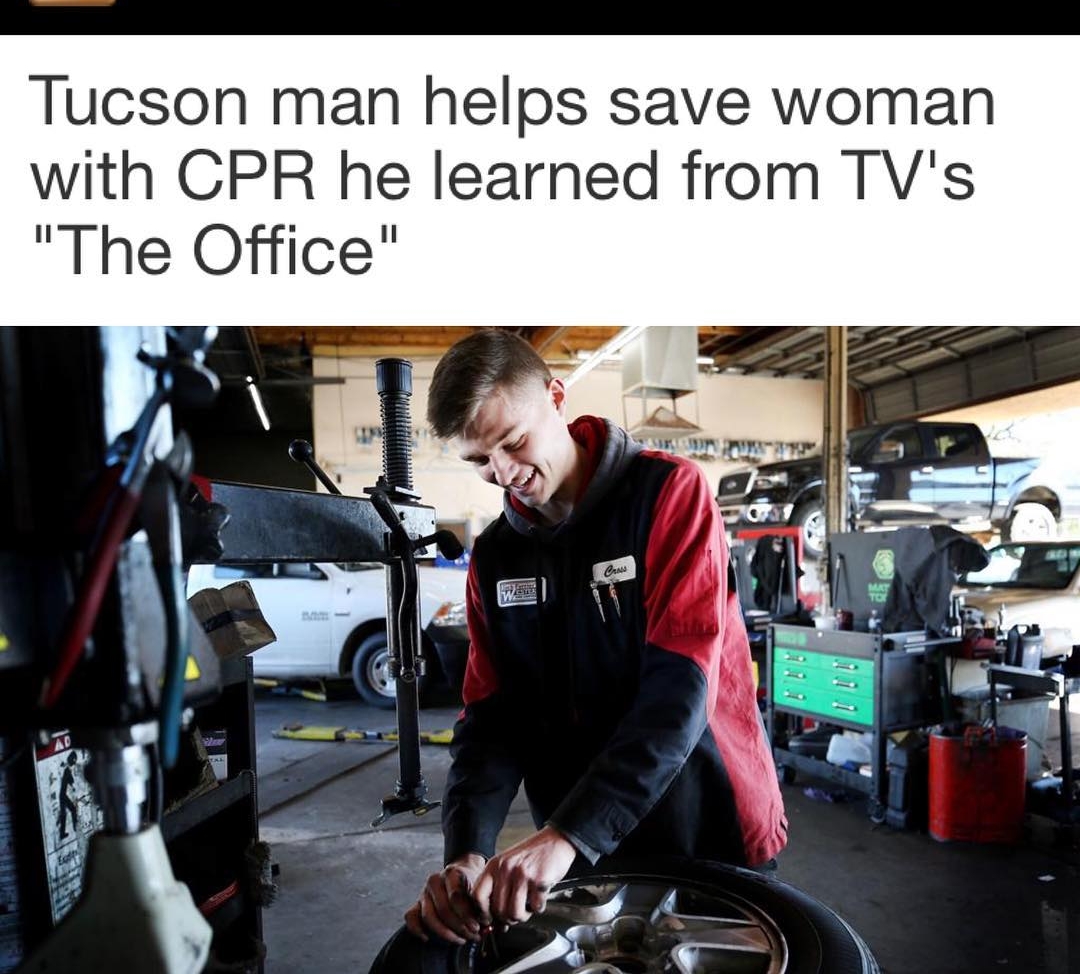 Tucson man helps save woman with CPR he learned from TVs The Office