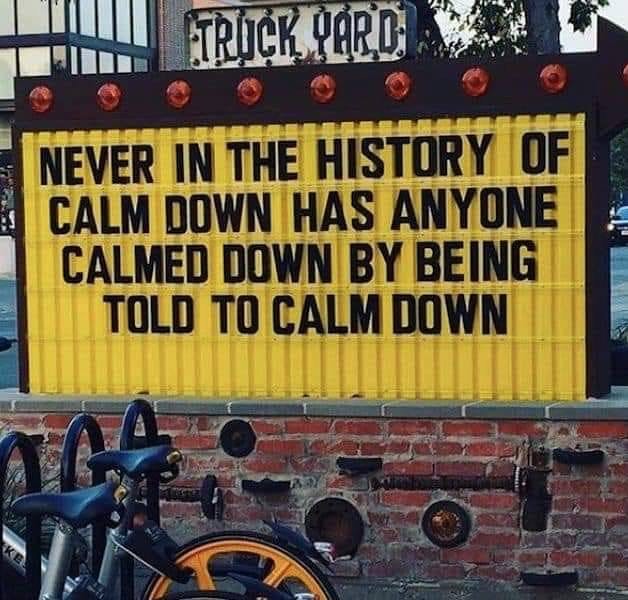 v AHEH W T T Y F Y L Ad Al CA TEIUWUYL LLJE m TO0 CALM DOWN