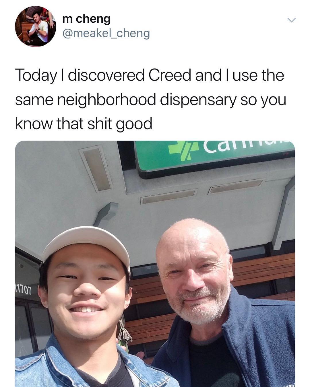 m cheng meakel_cheng Today discovered Creed and use the same neighborhood dispensary so you know that shit good