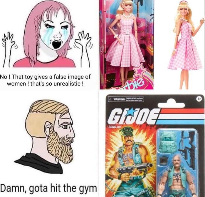 No That toy gives a false image of women thats so unrealistic