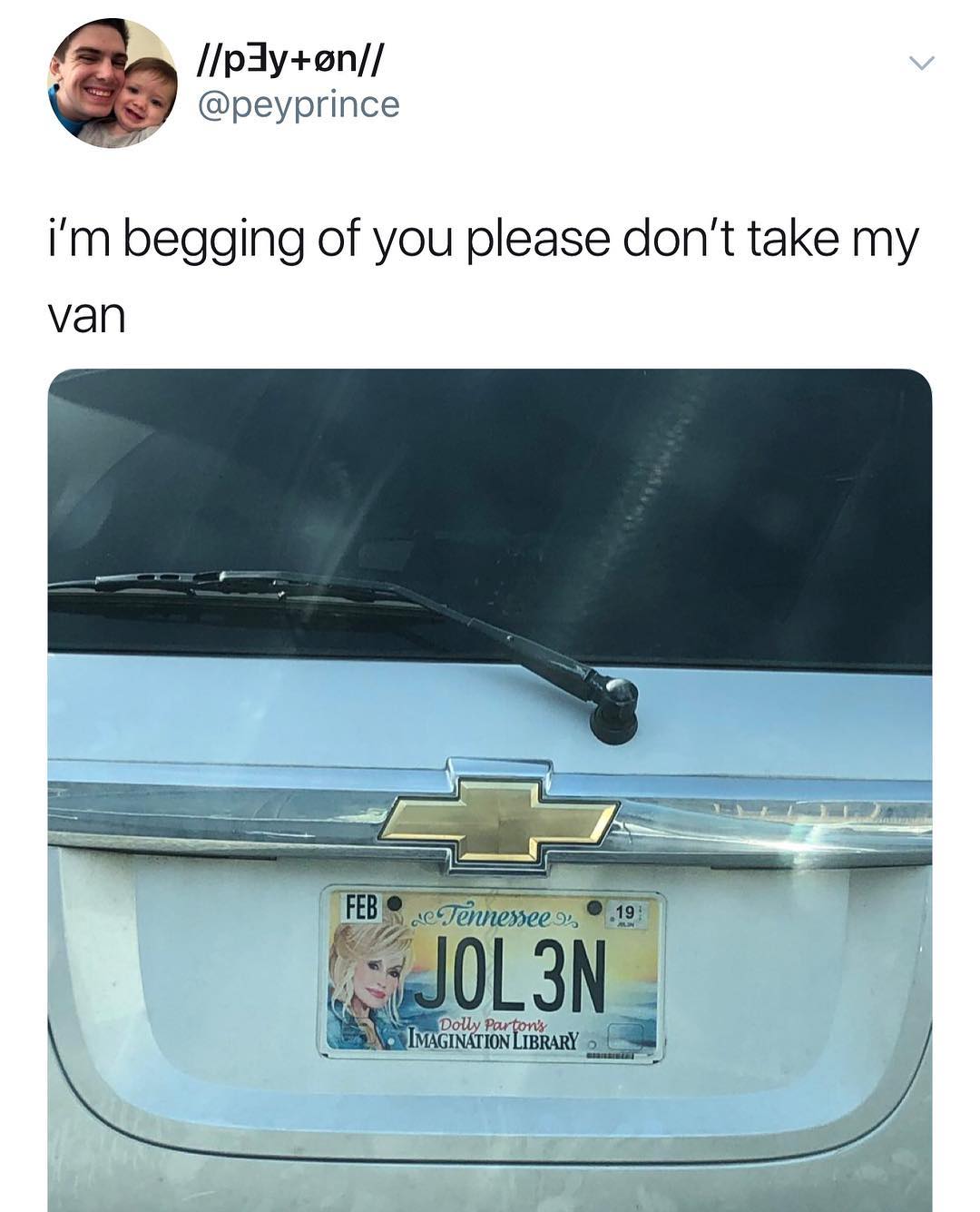 pdyen peyprince im begging of you please dont take my van