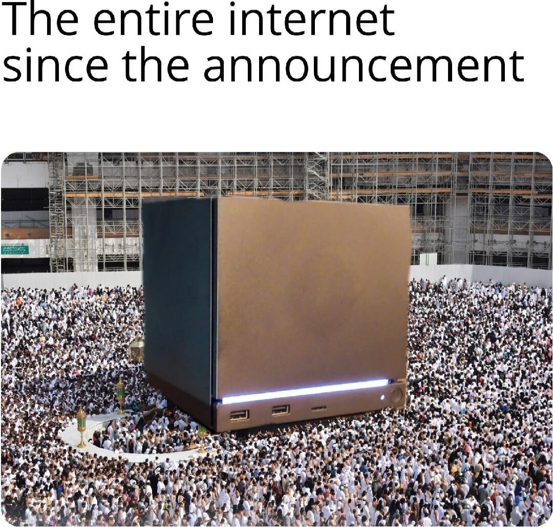 The entire internet since the announcement