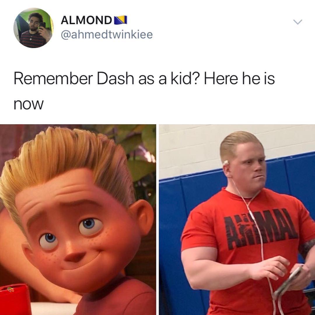 ALMOND El R ahmedtwinkiee Remember Dash as a kid Here heis now