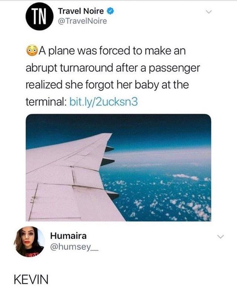 Travel Noire TravelNoire G9A plane was forced to make an abrupt turnaround after a passenger realized she forgot her baby at the terminal bitly2ucksn3 Humaira humsey__ KEVIN
