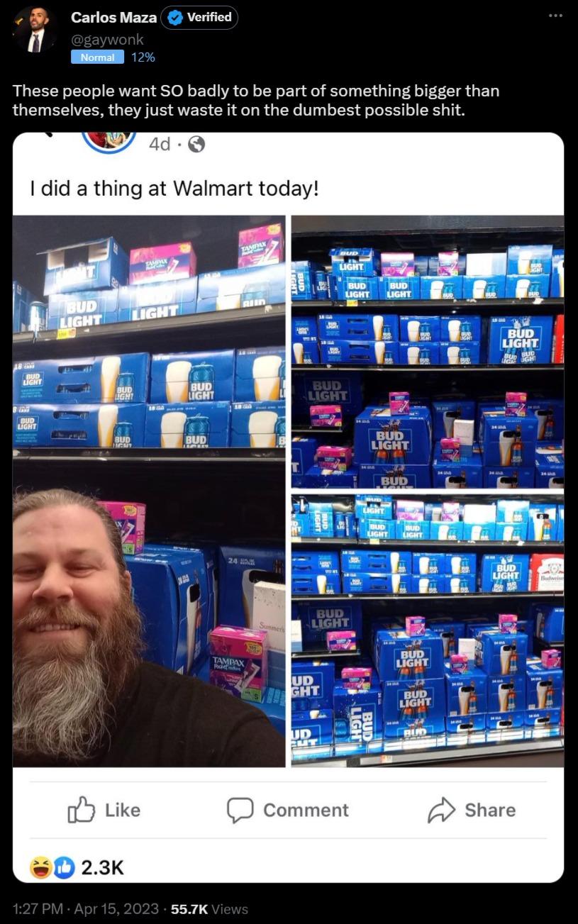 CarlosMaza verifid These people want SO badly to be part of something bigger than themselves they just waste it on the dumbest possible shit 552K