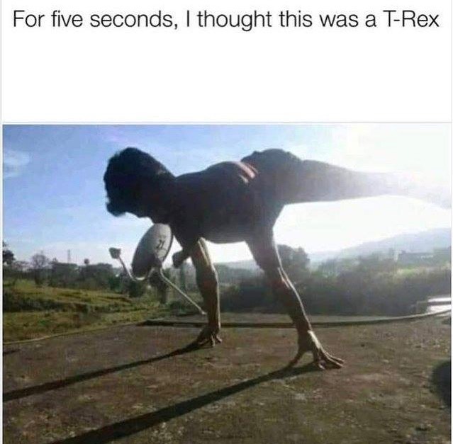 For five seconds thought this was a T Rex