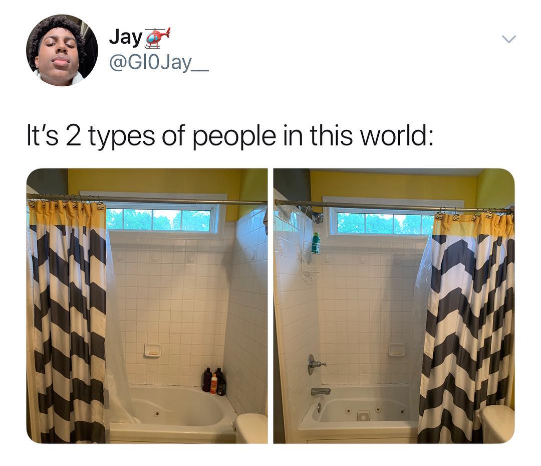 A Jay Gl0Jay__ Ilts 2 types of people in this world