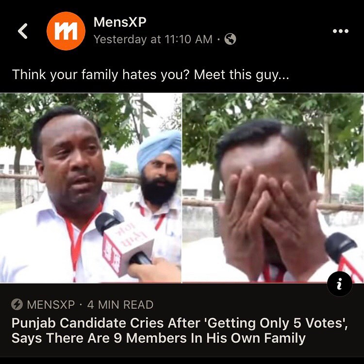 m MensXP e G EVE MR WYV S Think your family hates you Meet this guy 9 MENSXP 4 MIN READ V E N i Te ET CH S LWLV T et di T e o y WASAVe1 13 Says There Are 9 Members In His Own Family