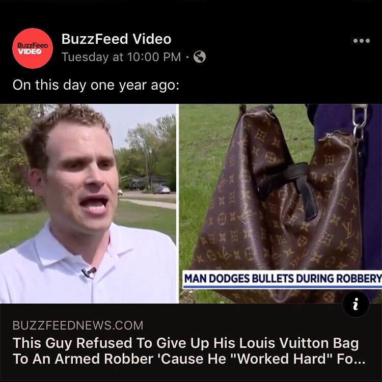 BuzzFeed Video oo Tuesday at 1000 PM On this day one year ago P N MAN DODGES TS DURING ROBBER i i E BUZZFEEDNEWSCOM R EN TR R VETYe y N S R VT s ER ROV ERVTTi T W2 ETe To An Armed Robber Cause He Worked Hard Fo